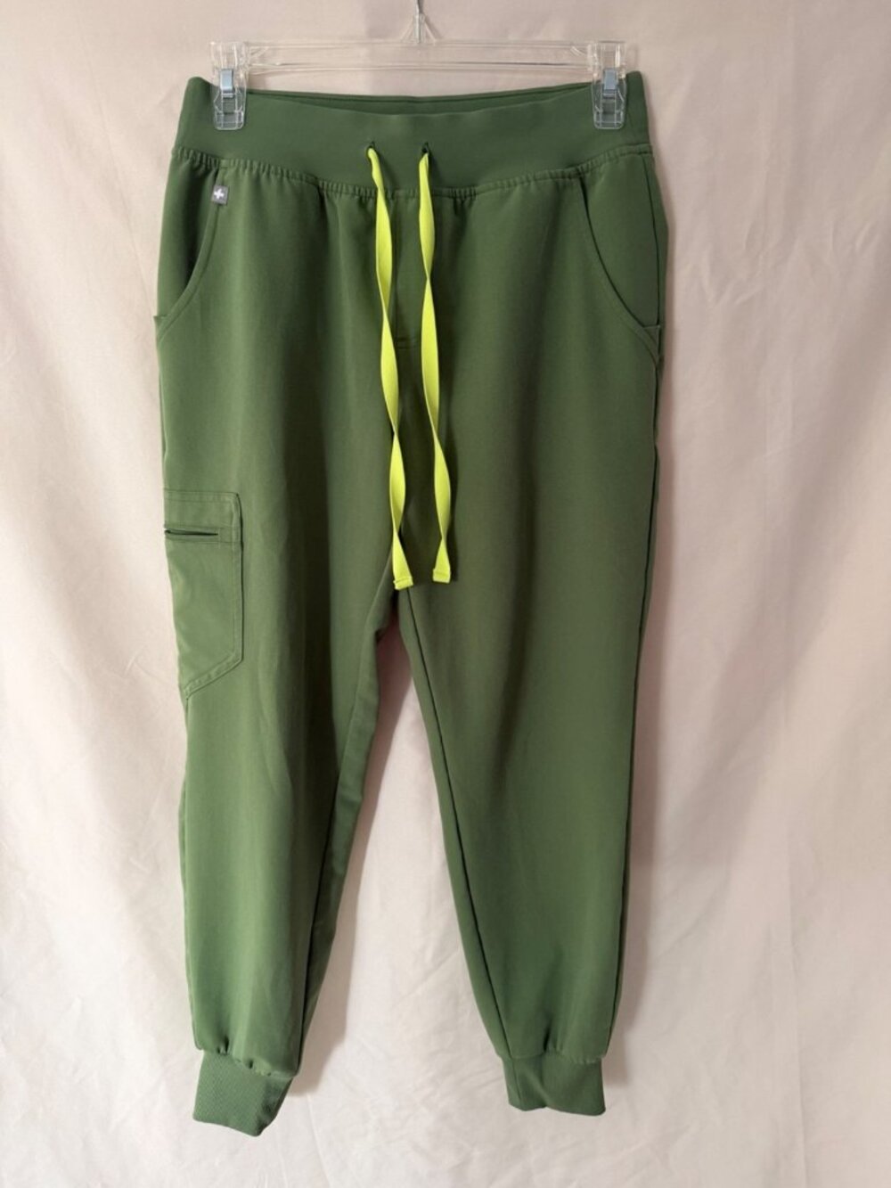 FIGS Technical Collection XS Scrub Jogger Pants Drawstring Waist Green BNWO